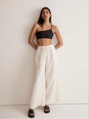Madewell Double Gauze Wide Leg Pant